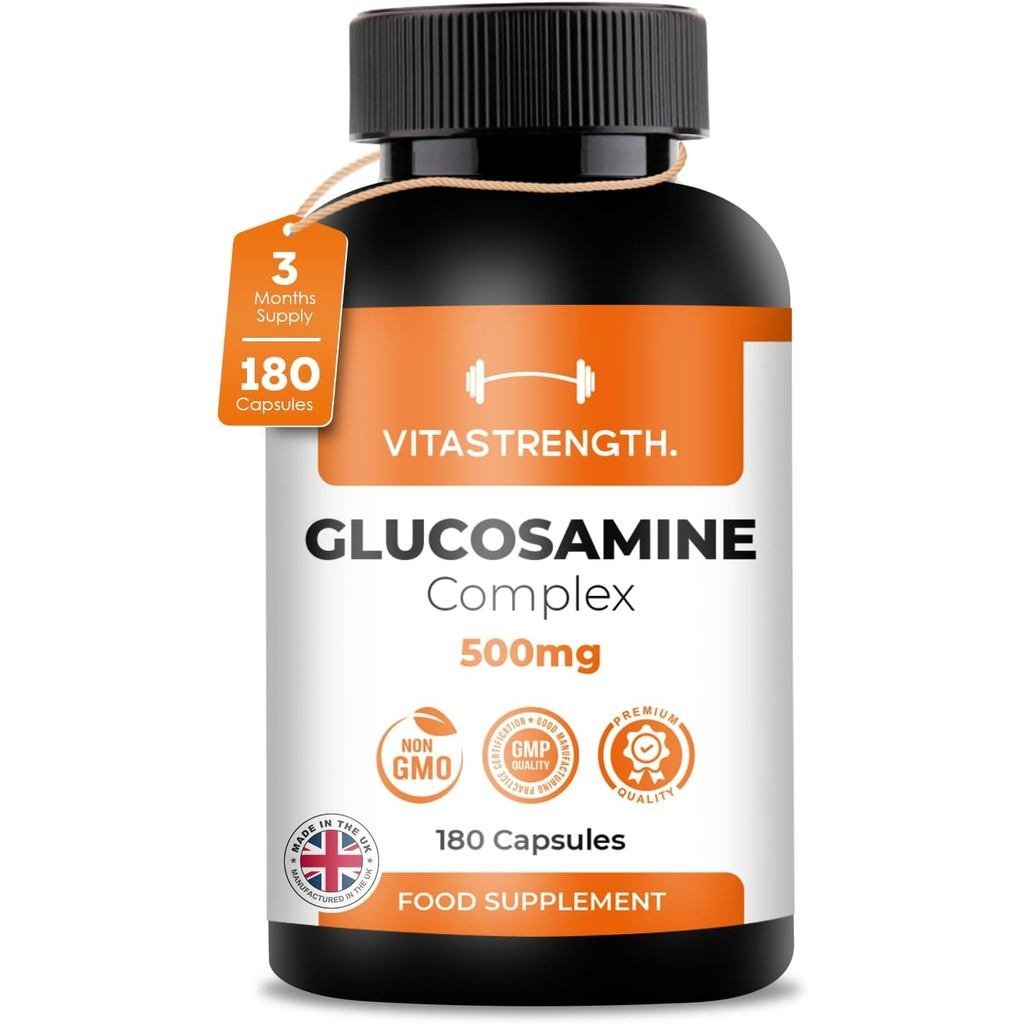 Glucosamine and Chondroitin Complex – 180 แคปซูลพร้อม MSM คอลลาเจน กรดไฮยาลูโรนิค และ Boswellia – รี