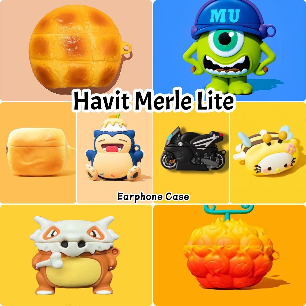 ส่วนลดFor Havit Merle Lite Case Casing Soft Silicone Creative Cartoons Headphone Case Cover NO.2