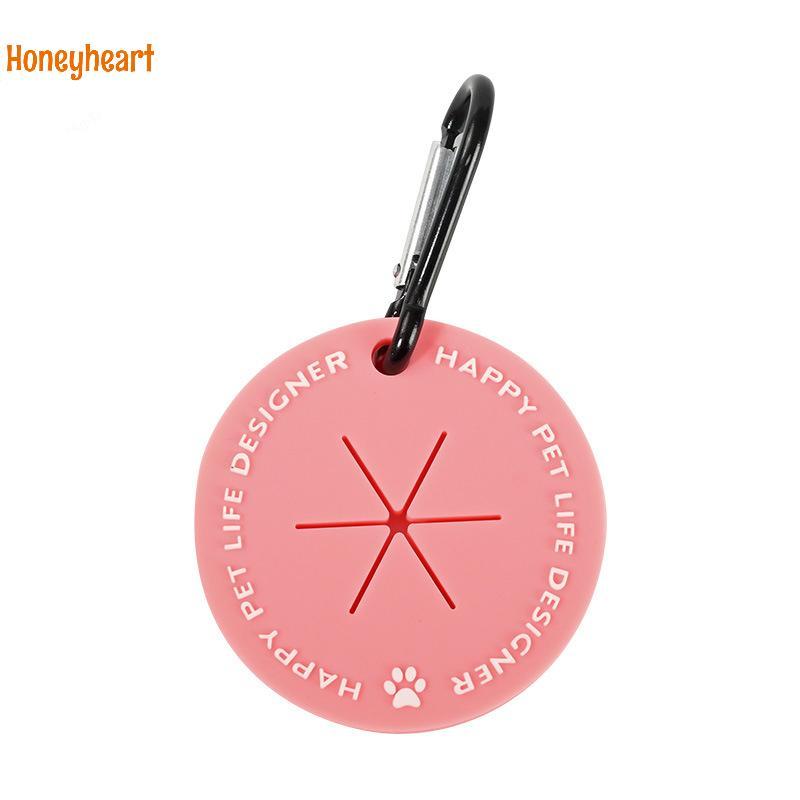 <Honeyheart> ที่วางกระเป๋ามูลสุนัขที่ใส่ถุงขยะพร้อมคลิปคาราบิเนอร์เครื่องจ่ายถุงขยะสัตว์เลี้ยงสําหรับอุปกรณ์เสริมเดินสุนัข - รูปที่ 7