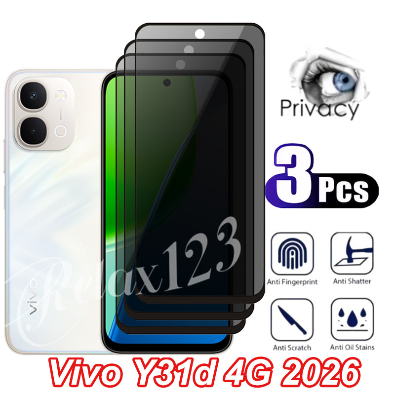 Vivo Y31d 4G 3PCS Anti-Spyความเป็นส่วนตัวสําหรับVIVO Y31D VivoY31d Vivo Y 31 d Y31d 31Y VIVO Y31 Pro