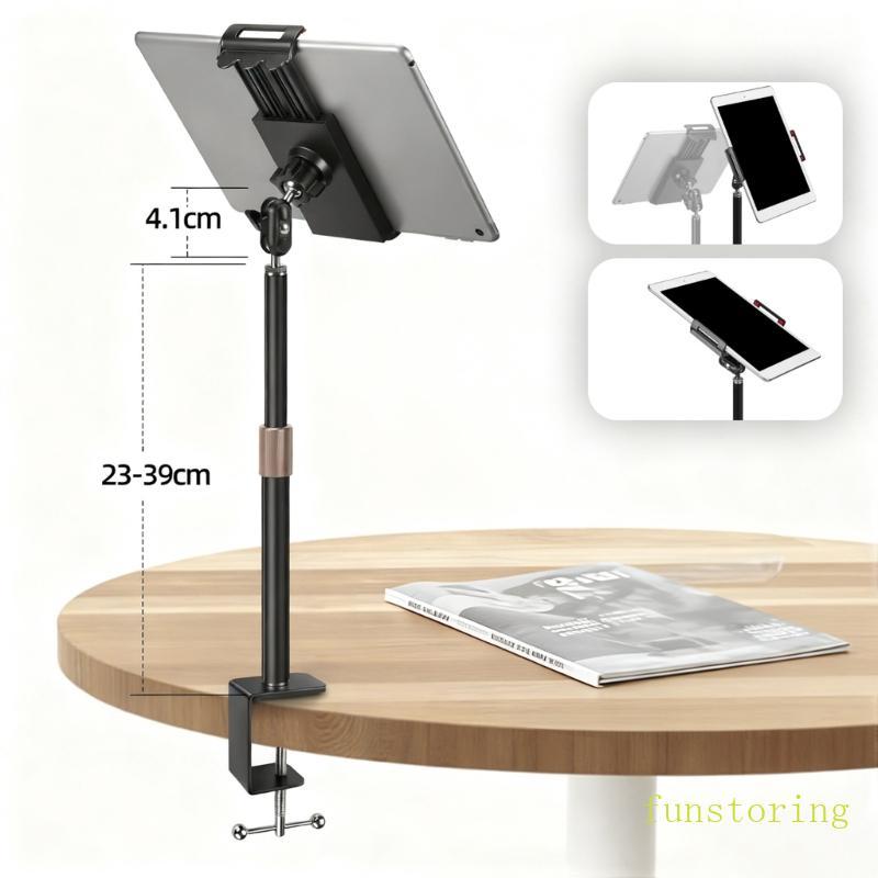 FUN ปรับ Telescoping Rod ผู้ถือ U รูป Mount สําหรับ 9-15 นิ้วโทรศัพท์แท็บเล็ตหลายอุปกรณ์ใช้งานร่วมกั