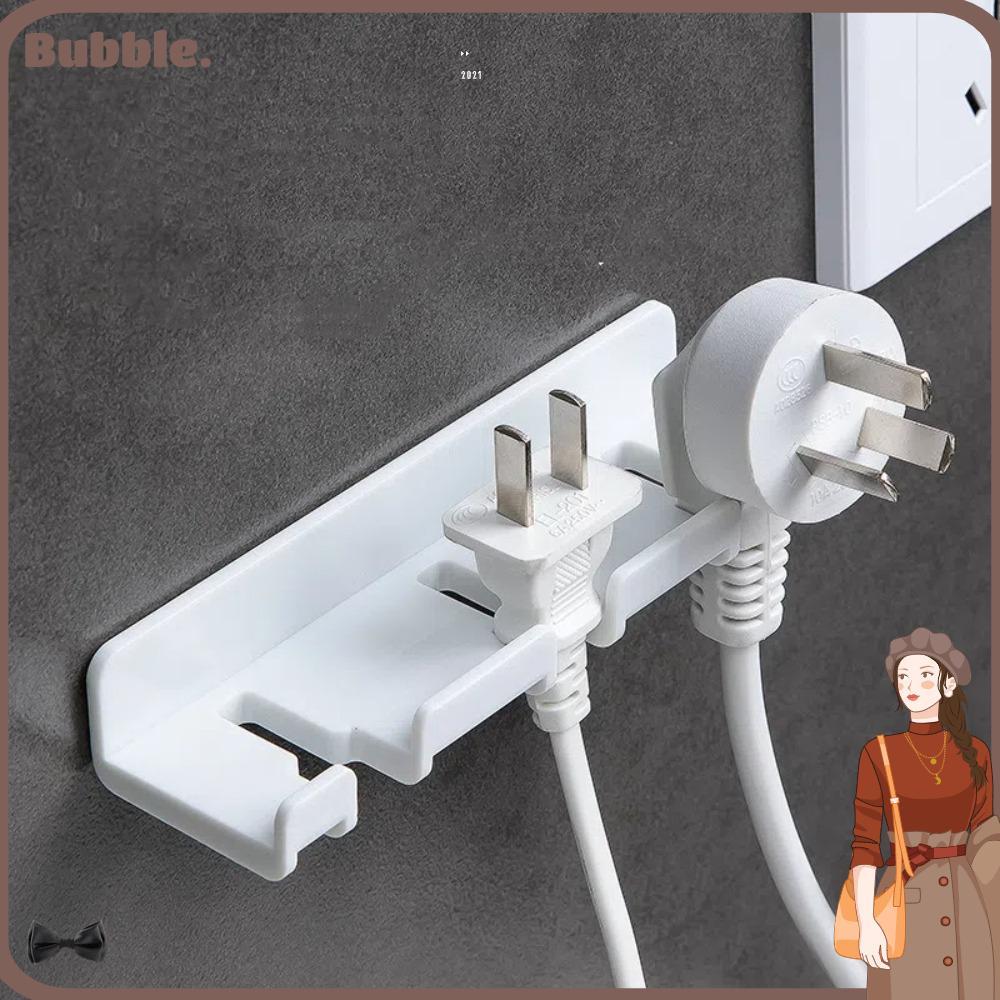 ฟองที่ยึดปลั๊กไฟ ตะขอเก็บของติดผนังกันน้ำแบบมีกาวในตัว มัลติฟังก์ชั่นสำหรับจัดเก็บ