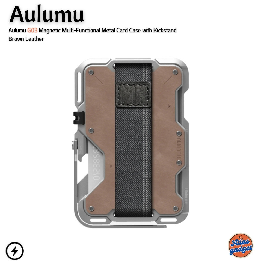 Aulumu G03 Magnetic Multi-Functional Metal Card Case Kickstand ขาตั้ง Smartphone แบบแม่เหล็ก
