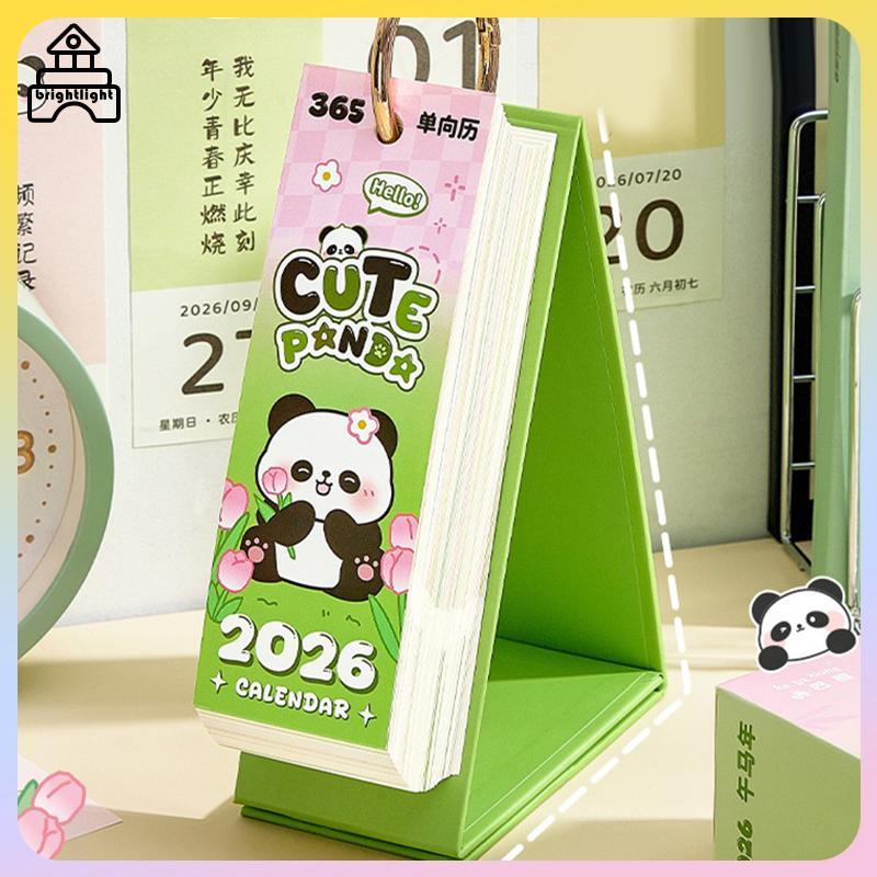 [Brightlight] 2026 Daily Panda Planner: 365 คําคมสร้างแรงบันดาลใจและการออกแบบเลี้ยวเพียงครั้งเดียว [