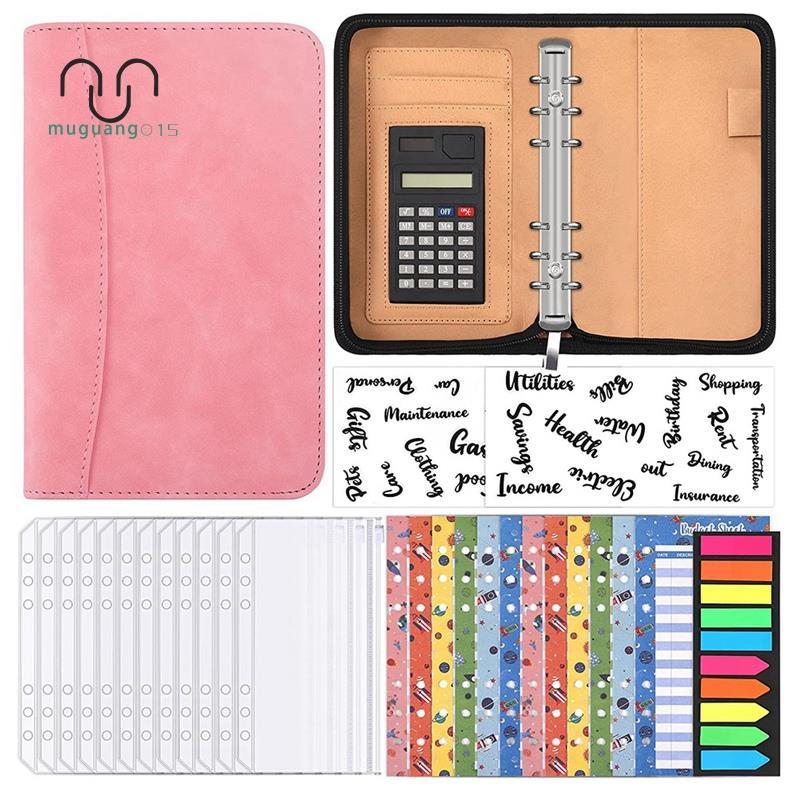 [ลดราคา M5]A6 Budget Planner พร้อมเครื่องคิดเลข Zip Budget Binder Budget Planner ทําจากซองจดหมายสําห