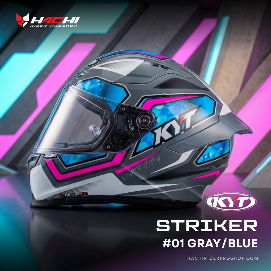 KYT STRIKER - #01 Gray/Blue