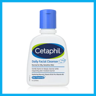 Cetaphil Daily Facial Cleanser 118ml เซตาฟิล โฟมล้างหน้าสำหรับผิวมัน.
