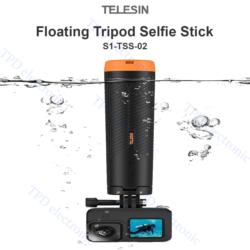 TELESIN  S1-TSS-02 Floating Tripod Selfie Stick ไม้เซลฟี่ขาตั้งแบบลอยน้ำ