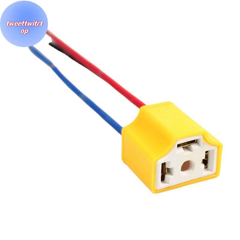 DOUSUN คุณภาพสูง H4 สามหลุมเซรามิคสายไฟรถหลอดไฟโคมไฟสายรัดปลั๊ก Soet ขายร้อนอัตโนมัติ H4 Connector P