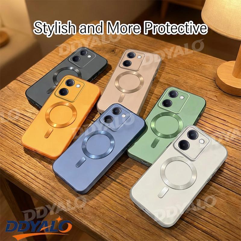 Color-Clash Magnetic Casing สําหรับ VIVO Y36 5G kaso ng telpono hone Case, Drop Protection Soft Edge