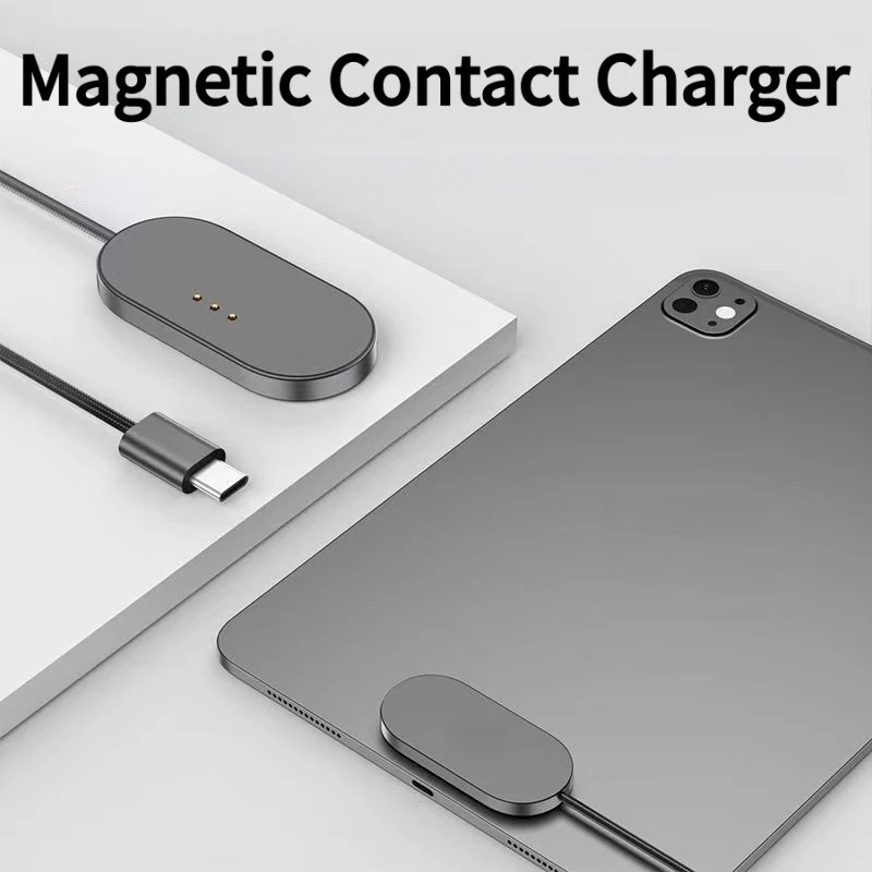 ToKerNew เหมาะสําหรับ iPad Pro/iPad Air/iPad /M4/M5/Pro 234gen Air 4567gen Magnetic Contact Charger 45W 35W 27W สายชาร์จไร้สาย1m ราคา ถูกที่สุด ดีลบีเคเค แกลเลอรีภาพที่ 6