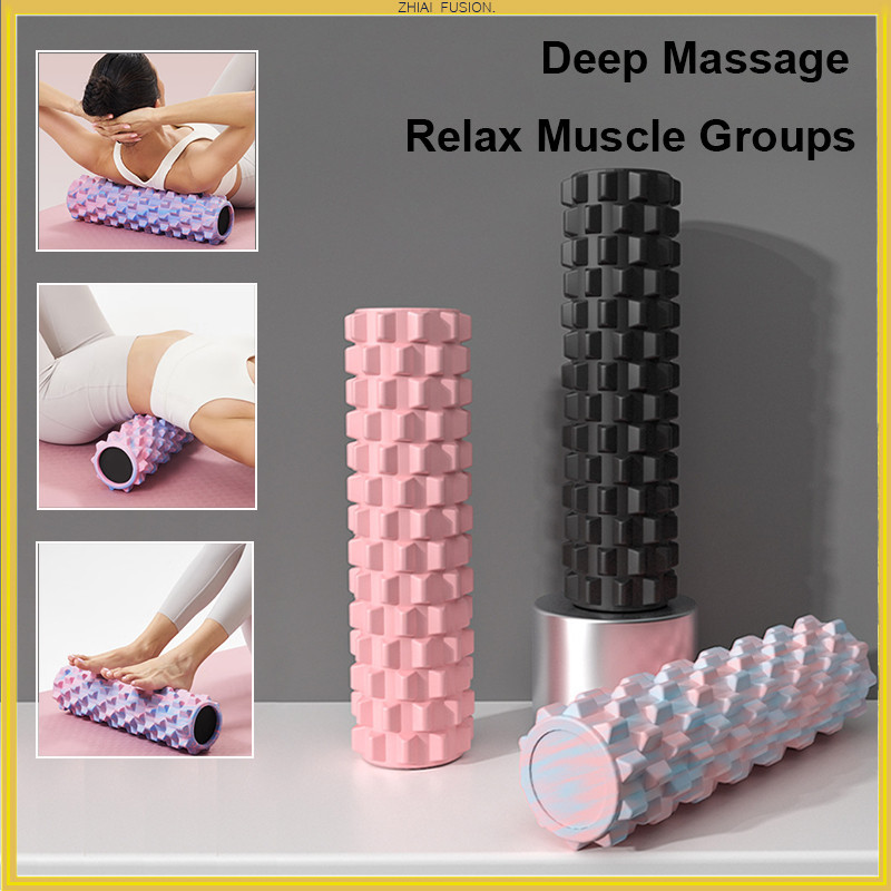 45 ซม.Solid yoga roller Backpain Relief Yoga Roller ลูกกลิ้งนวดกล้ามเนื้อ Body Eva Foam Pilates โยคะ