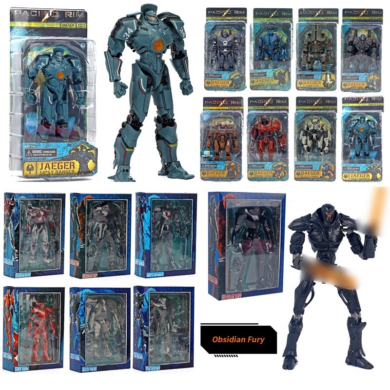 Neca Pacific Rim Gipsy Avenger Action Figure Cherno Alpha พร้อมโคมไฟสะสม Articulado รุ่น