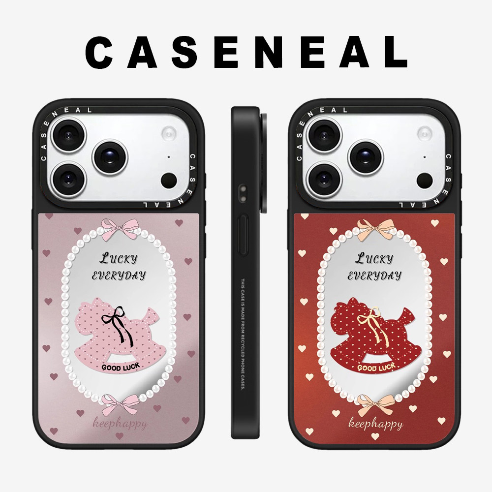 Drop proof CASENEALเคสโทรศัพท์สําหรับiPhone 17ProMax 17pro 17 air 16promax 16 15promax 15 14promax 13 13Promaxเคสแข็งน่ารักม้า12 12PromaxกรณีiPhone 11กรณีคุณภาพสูง