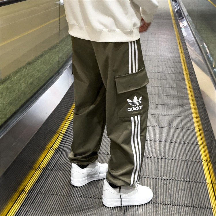 ☘️☘️☘️ Adidas Originals Style 3-Stripe Cargo Pants – Joggers Streetwear Oversize