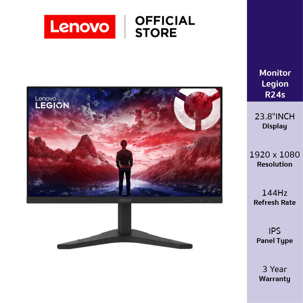 Lenovo Monitor Legion R24s(68CBGAC2TH) 23.8" INCH 1920 X 1080 IPS 144HZ