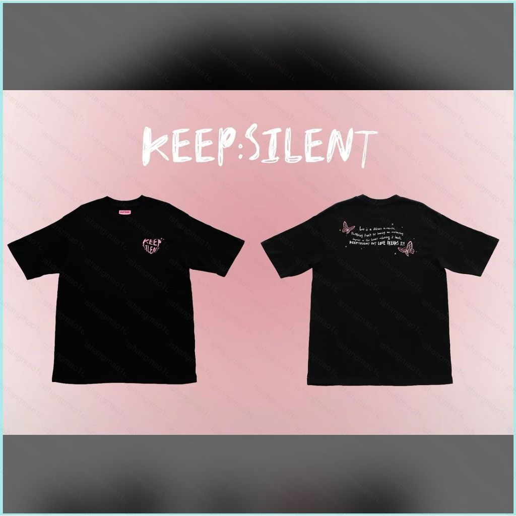 XS1 ดาราไทย Orm KEEP SILENT เสื้อยืดฤดูร้อนสไตล์เดียวกันแขนสั้น XS1