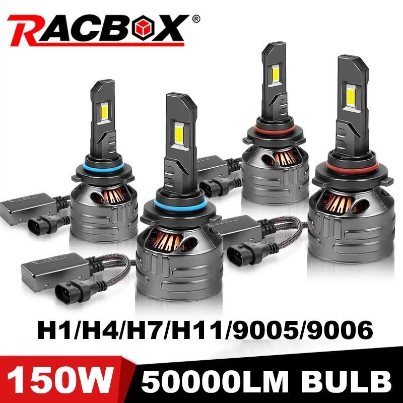 H1 H4 H7 H11 LED ไฟหน้าหลอดไฟ 150W 50000LM 9005 9006 Turbo ไฟหน้าสําหรับไฟหน้ารถหลอดไฟอัตโนมัติ Acce