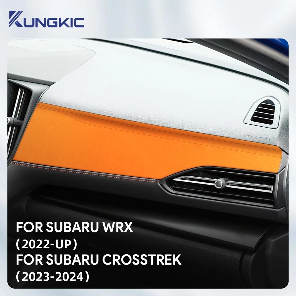 Top Suede Trim สติกเกอร์สําหรับ Subaru Crosstrek 2023 2024 WRX/WRX STI 2022-2025 Co-Pilot Dashboard 