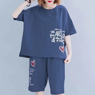 ืno 1 shop เทรนต์ เกาหลี ชุด 2 ชิ้น เสื้อผ้าแฟชั่นกีฬาลำลองสำหรับผู้หญิง ชุดเซ็ต 2 ชิ้น