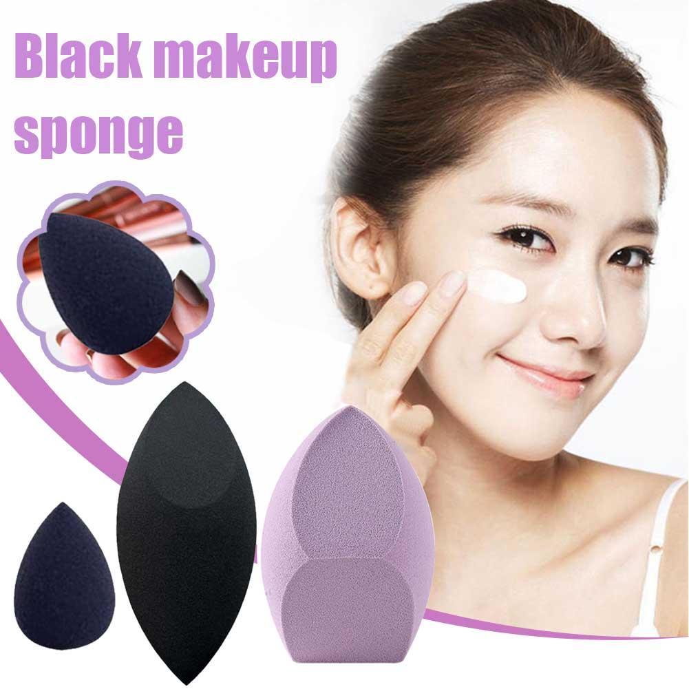 ฟองน้ําแต่งหน้าสีดําและสีม่วง Beauty Blender เครื่องมือแต่งหน้า S9h9