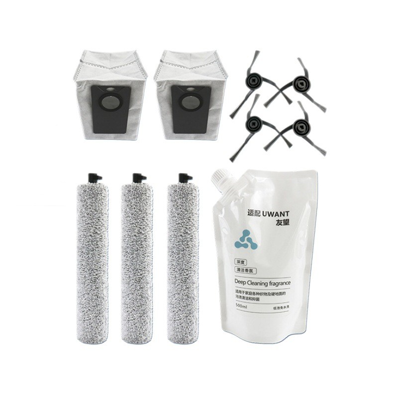 UWANT U300/U300 Max Roller Rag Mop Side Brush ถุงเก็บฝุ่น