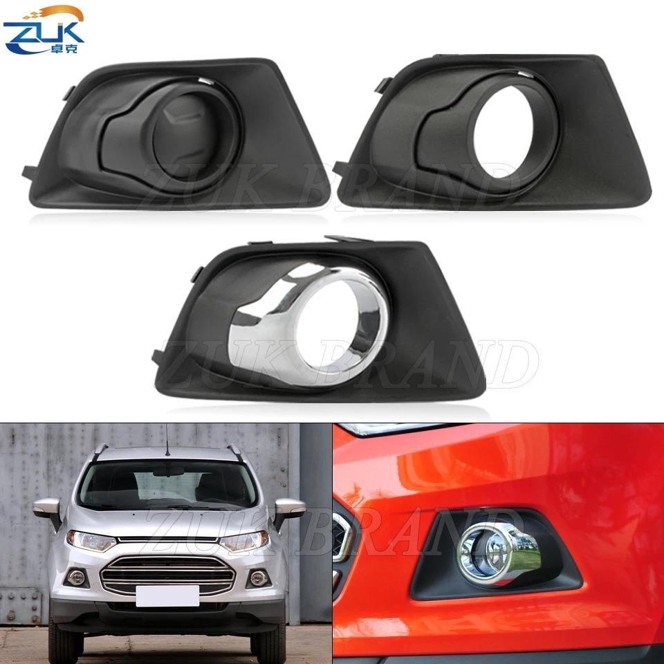 ZUK ชิ้นส่วนภายนอกรถกันชนหน้าหมอกฝาครอบโคมไฟสําหรับ Ford EcoSport 2013 2014 2015 2016 2017 Foglight 