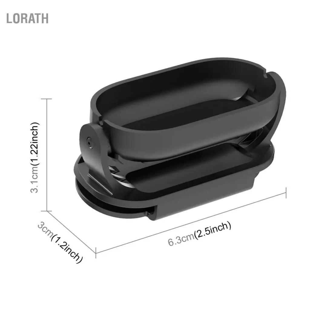 PULUZ PU869 คลิปแม่เหล็กติดกระเป๋าเป้สำหรับ Insta360 GO3/ GO2 หมุนได้ 180 องศา