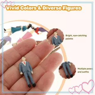 [meteor2] 1:50 รถไฟโมเดลทาสี, ฟิกเกอร์คนนั่ง/ยืน, O Gauge Miniature