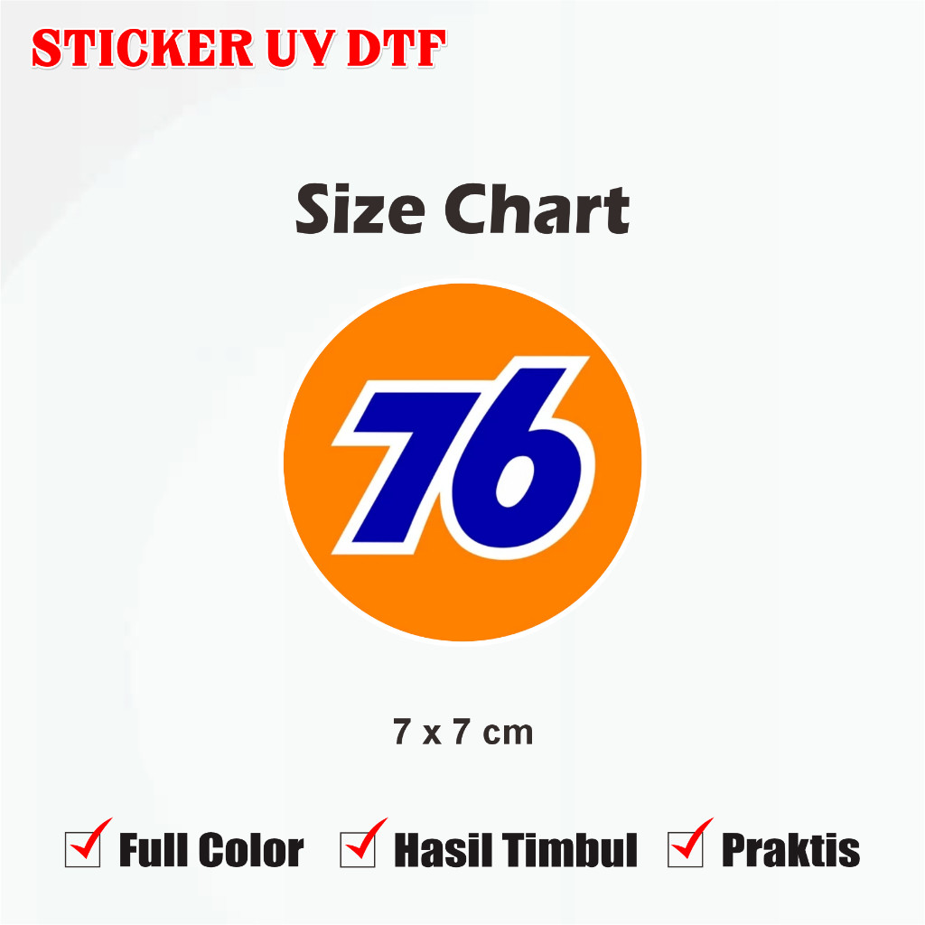 สติ๊กเกอร์ 76 Motor Vespa Sticker Onion Oil Glossy LV/Up UV DTF Multi Sticker
