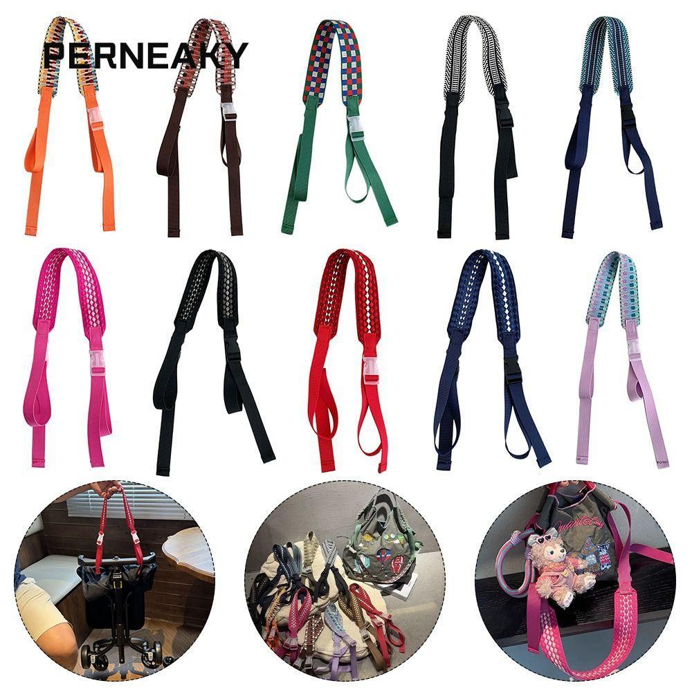 PERNEAKY สายรัดยืดหยุ่น, สายสะพายสำหรับกระเป๋าช้อปปิ้ง eco-friendly, กระเป๋าน้ำหนักเบาทอง multifunctional