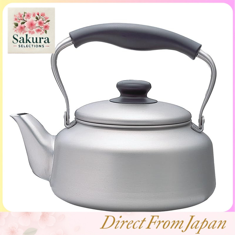 Yanagi Sori Stainless Steel Kettle, 2.5L full capacity, compatible with IH cooktops, made in Japan, 