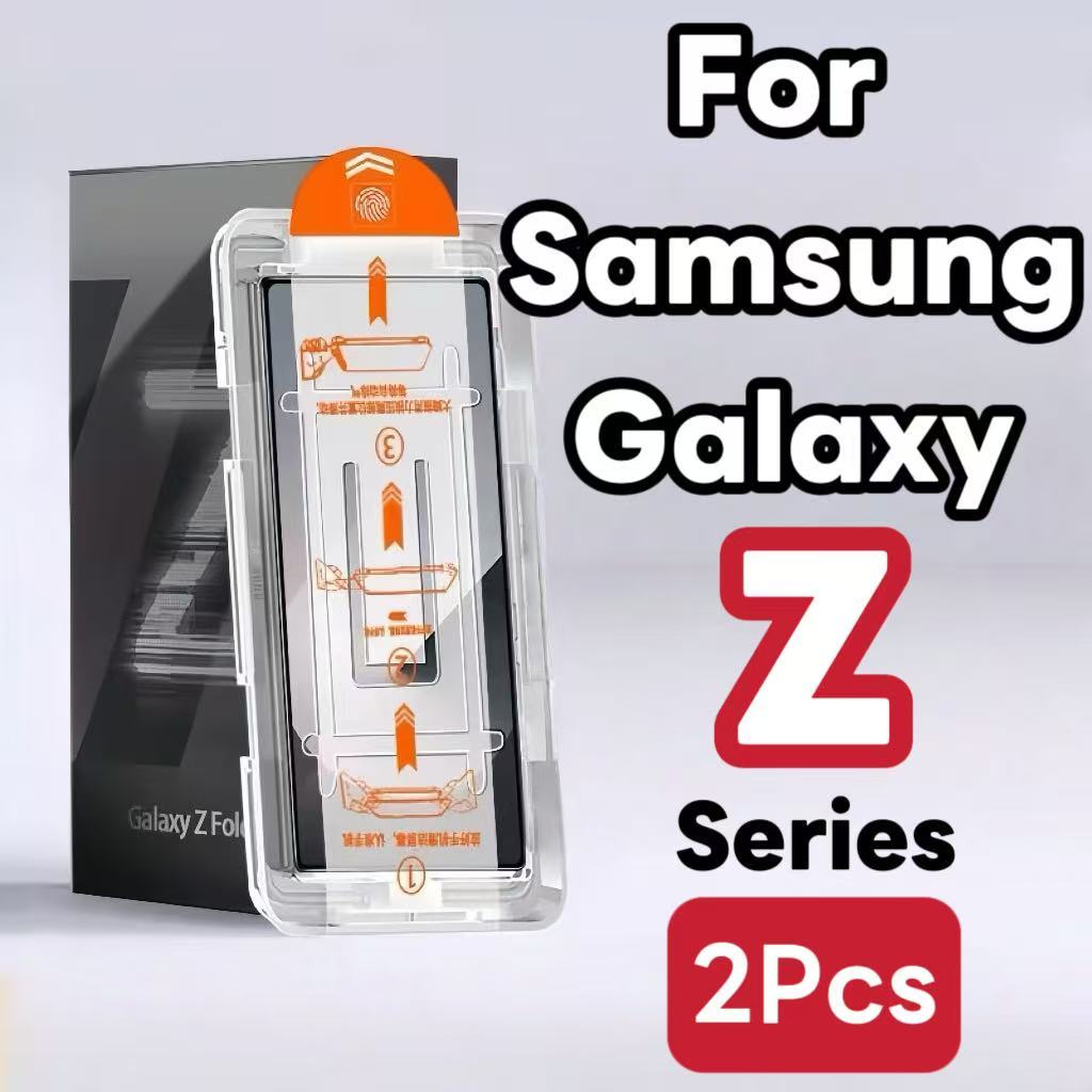 2 ชิ้นสําหรับ Samsung Galaxy Z Fold2 Z Fold3 Z Fold4 Z Fold5 Z Fold6 Z Fold7 กระจกนิรภัยป้องกันหน้าจอ HD Clear Anti Scratch