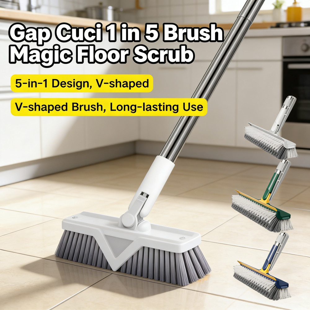 สครับห้องน้ํา Magic Brush Gap Floor Cuci 5 in 1