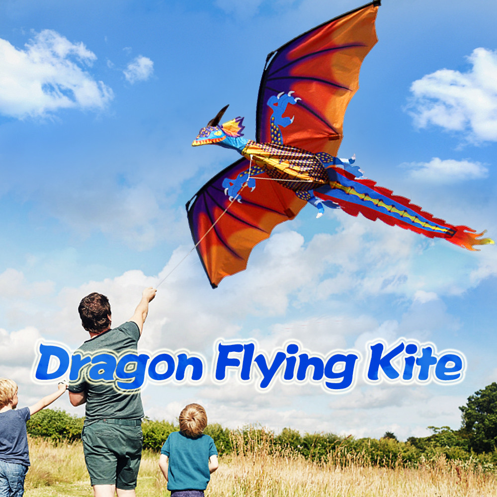 Puya Puya 140 ซม.x 120 ซม./55 47 นิ้ว Dragon Kite SINGLE Line บินหาง 100 M สำหรับเด็กผู้ใหญ่