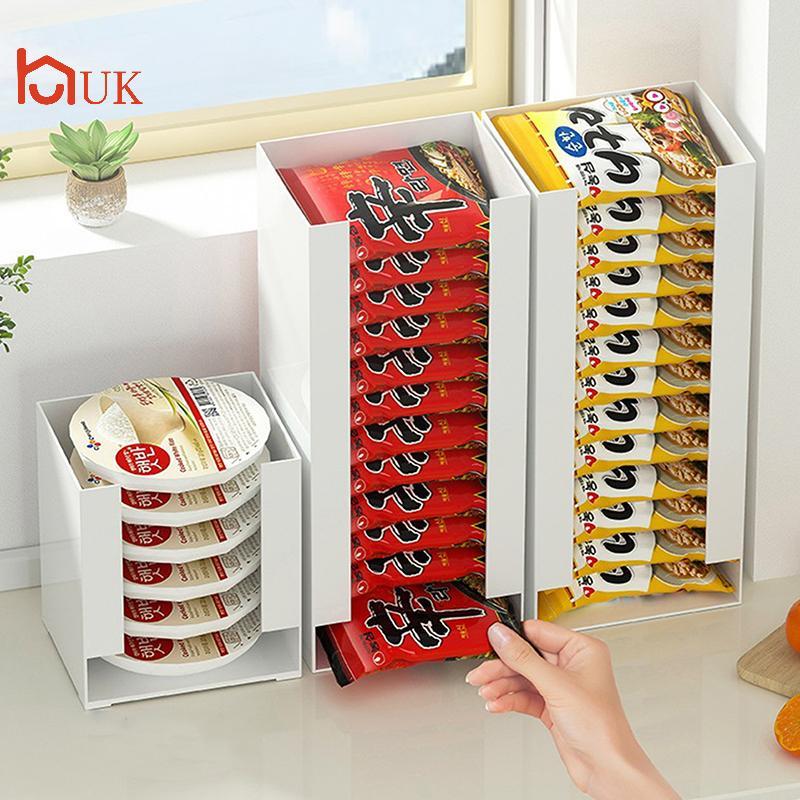 UK Korea Ramen กล่องเก็บครัวบะหมี่กึ่งสําเร็จรูปถ้วยถังเก็บเนื้อเยื่อพอกหน้ากล่องเก็บ Multi-function