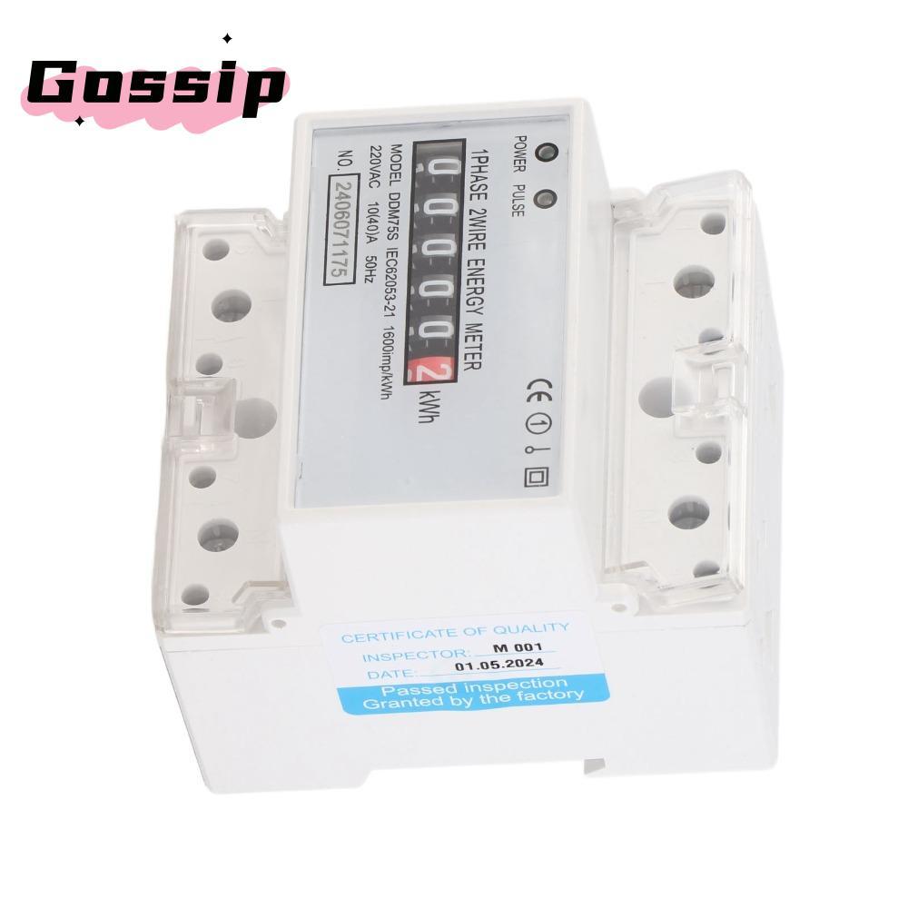 GOSSIP มิเตอร์ไฟฟ้า, DDM75S 10-40A KWh Meter, มิเตอร์ดิจิตอลเฟสเดียว 4P อิเล็กทรอนิกส์ KWh Meter ระบ