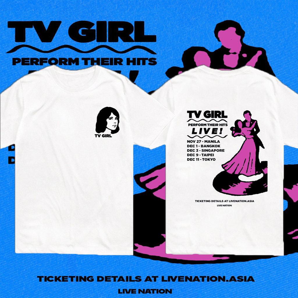 จัดส่ง 24 ชั่วโมง TV Girl Live Tour Tee – Indie Pop Aesthetic Shirt | “Perform Their Hits Live” Edit
