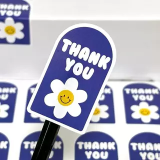 (ซื้อ2ลด20บาท)สติ๊กเกอร์ขอบคุณ ThankYou Sticker เพิ่มความน่ารักสวยงามให้กับสินค้า กันน้ำได้ แช่น้ำได้100%