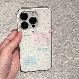 ใช้ได้กับ เคสไอโฟน 16 13 15 สำหรับ IPhone 11 16 15 13 12 14 Pro Max XR XS X Max 16 15 7 8 Plus โซ่ดาวน้อยแวววาว เคส IMD