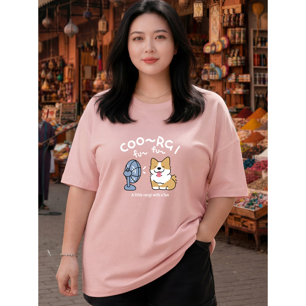 2Y904 [AIYOU] M-5XL Tshirt เสื้อยืดผู้หญิง Baju Perempuan สไตล์ Plus ขนาด Crop Top เสื้อผ้าผู้หญิง S