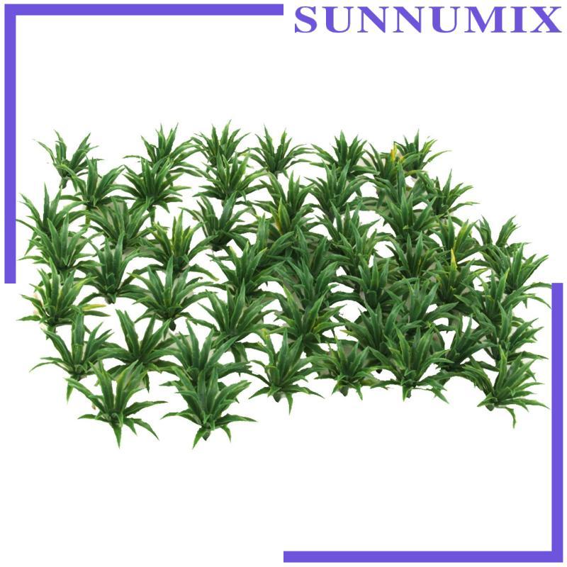 [Sunnimix] พุ่มไม้สีเขียว 50 ชิ้น OO HO สถาปัตยกรรมขนาดรุ่นทิวทัศน์เค้าโครงทางรถไฟ