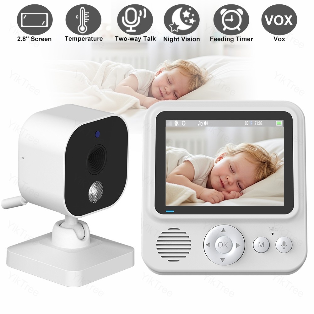 2.8'' Baby Monitor กล้องเบบี้มอนิเตอร์ กล้องวงจรปิด ใช้งานง่าย เบบี้มอนิเตอร์ สนทนาผ่านกล้องได้