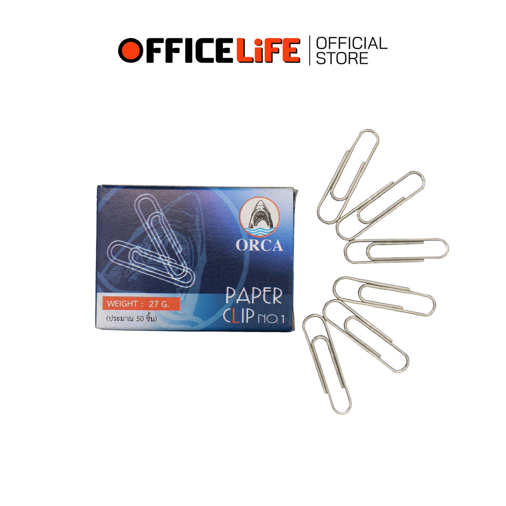 ORCA مشابك ورق فضية دائرية / مربعة (50 مشبك) — صورة 4
