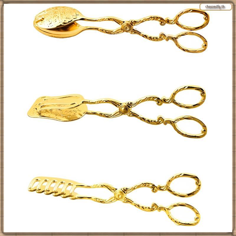 [BP] Retro Fruit Salad Cake Clip Meal Clip Snack Cake Clip Salad Pastry Clip Baking BBQ Tools Gold