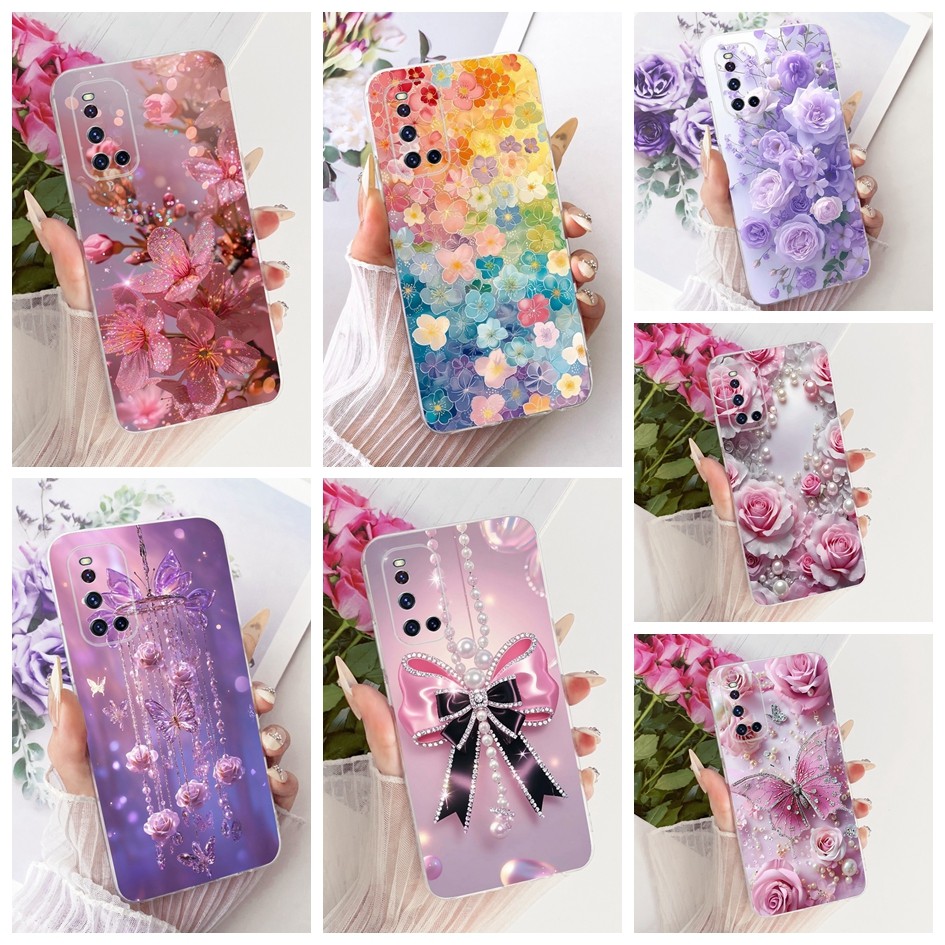 ปลอกใหม่สําหรับ Vivo V19 Neo เคสโทรศัพท์แฟชั่นดอกไม้ Bowknot Soft Clear TPU ฝาครอบป้องกันสําหรับ Viv