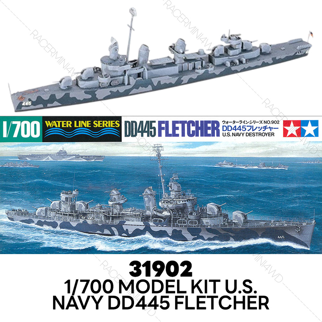 TAMIYA 31902 Model Kit 1/700 U.S. Navy DD445 Fletcher