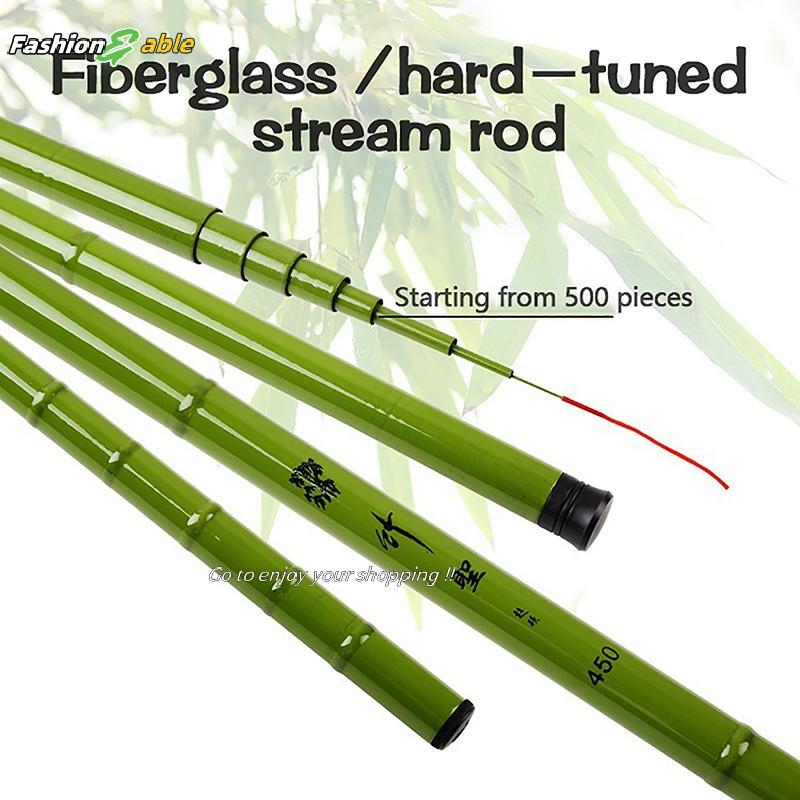 Fashion.shop03 2.7M-6.3M เบ็ดตกปลาคาร์บอนไฟเบอร์ Ultra Light และ Super Hardsti ปรับ 6H8H10H Telescop