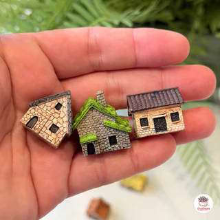 หมู่บ้านชนบท [ เซต 6 ชิ้น ] ตุ๊กตาจิ๋ว โมเดลจิ๋ว แต่งสวน ตุ๊กตาแต่งสวนจิ๋ว ตุ๊กตาจัดสวนถาด
