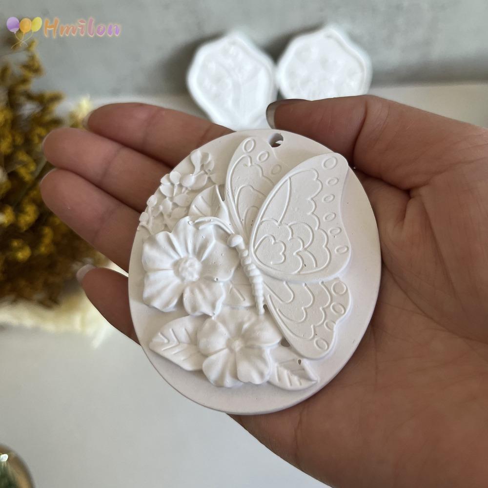 HMILON Resin Mould, Flower/Butterfly DIY Flower Silicone Wax Tablets Molds Candle